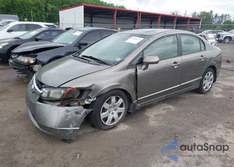 2008 Honda Civic Lx из США, поврежденный, VIN 2HGFA16548H338459